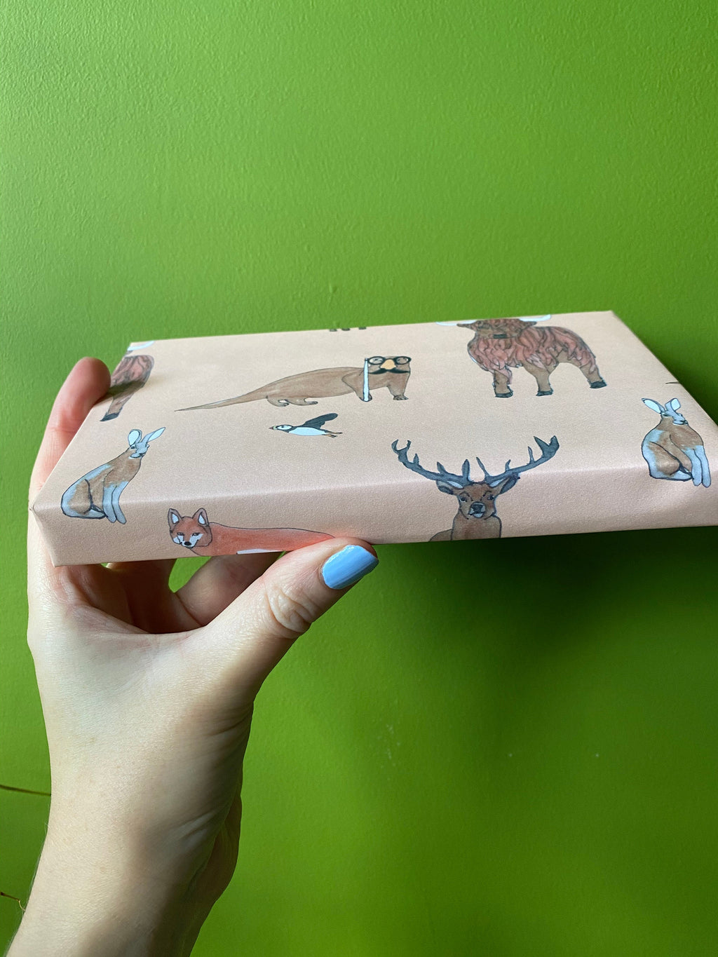 Scottish Wildlife Wrapping Paper - Highland Animals Gift Wrap