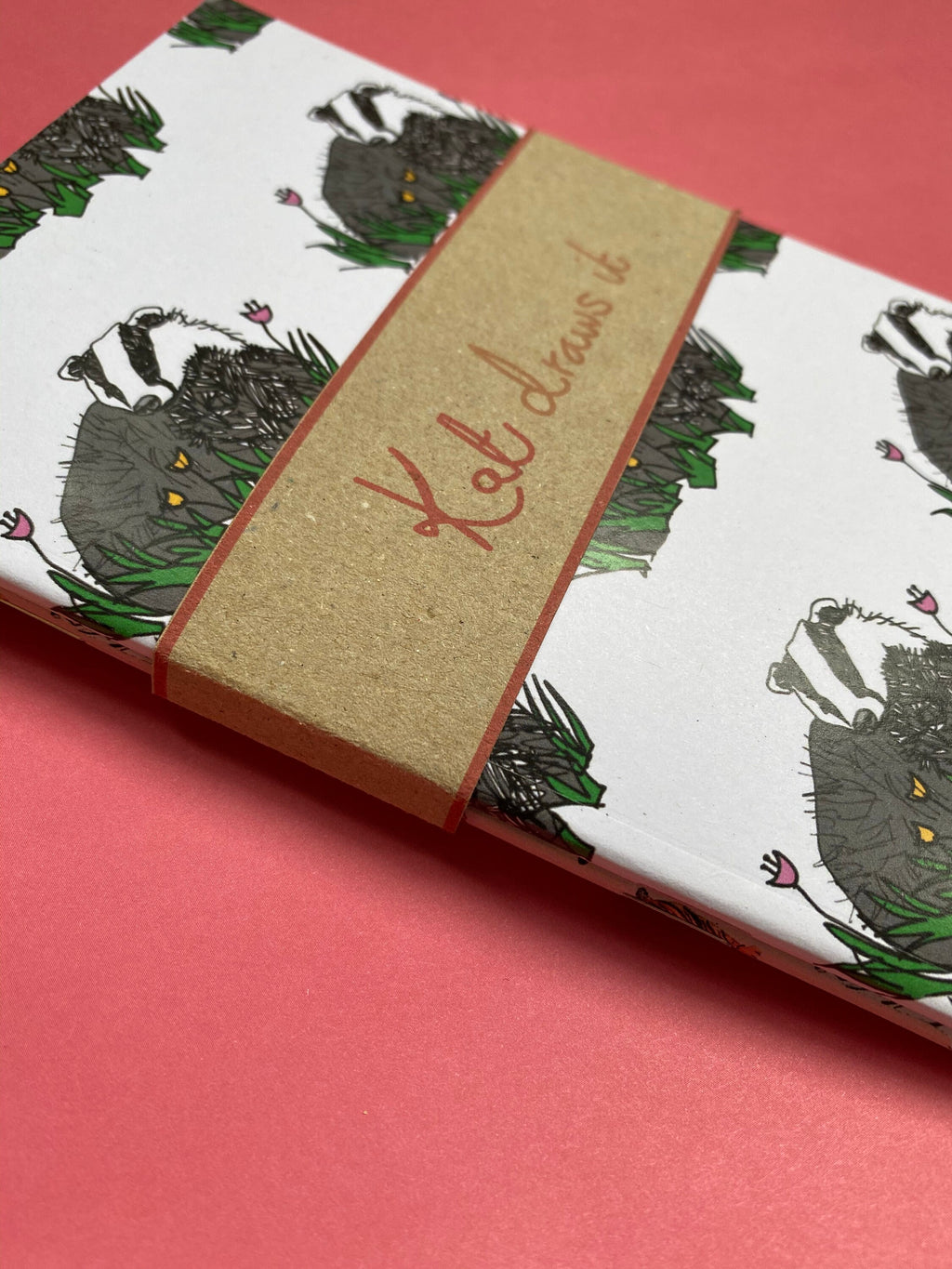 A6 Notepads - Badger & Tiger Wildlife Notebooks Pack of Two