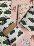 A6 Notepads - Badger & Tiger Wildlife Notebooks Pack of Two