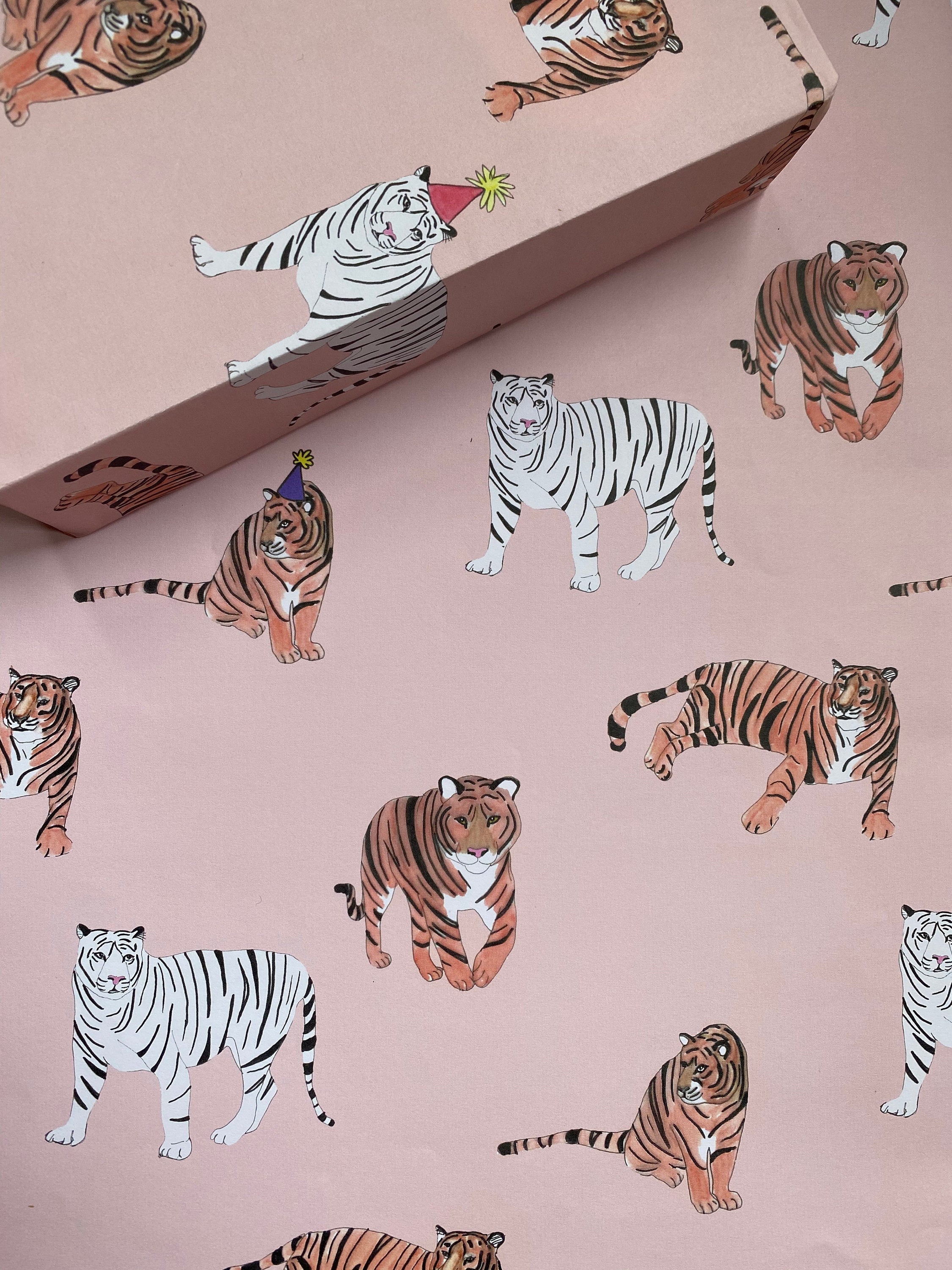Tiger Party Wrapping Paper - Wildlife Gift Wrap