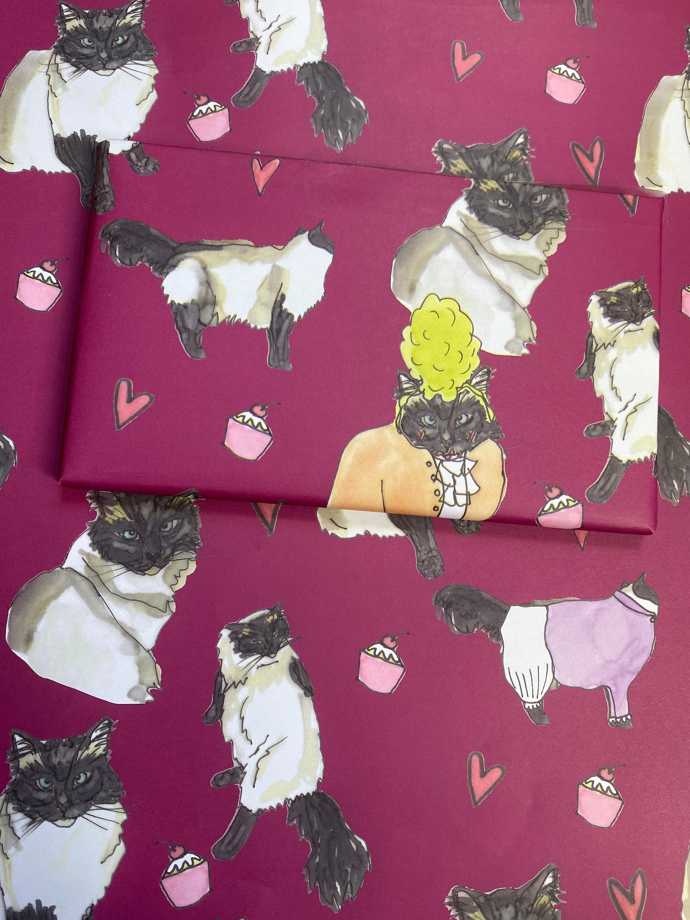 Let Des Eat Cake Wrapping Paper - Ragdoll Cat Gift Wrap