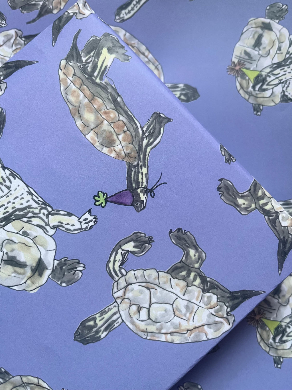 Terrapin Party Wrapping Paper - Turtle & Tortoise Gift Wrap