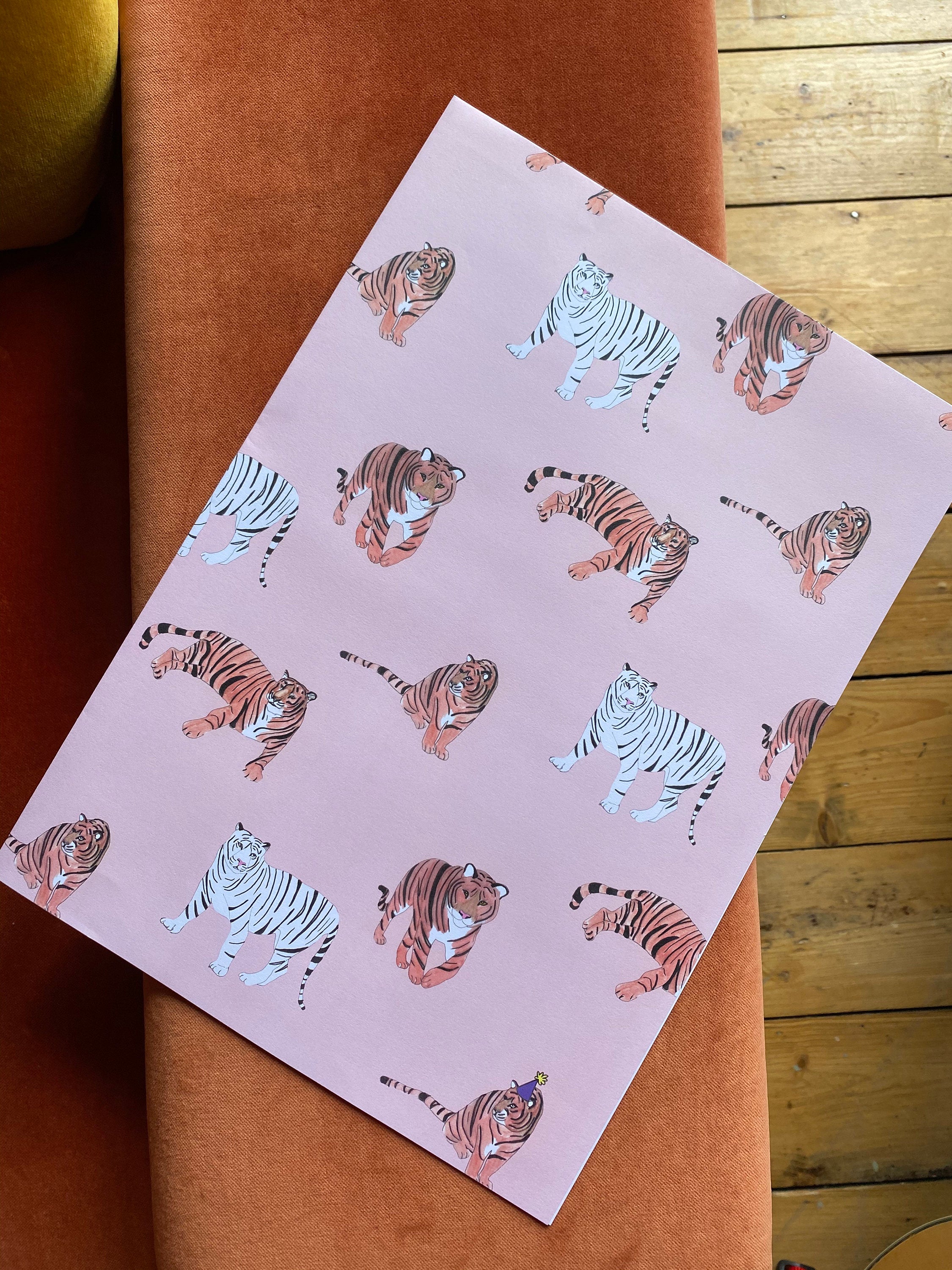 Tiger Party Wrapping Paper - Wildlife Gift Wrap