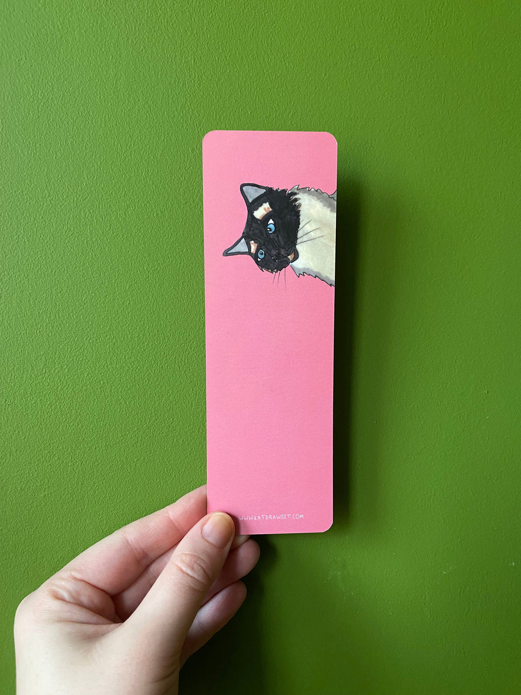 Goofy Des Cat Bookmark - Ragdoll Cat Print